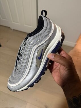 Nike Air Max 97 Purple Bullet Sneakers - Size 6.5Y / 8W - Great Condition